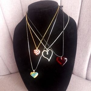 Heart necklaces